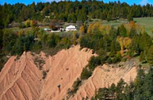 The earth pyramids near the hotel Wieser The earth pyramids near the hotel Wieser